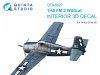 Quinta Studio QD48627 FM-2 Wildcat 3D-Printed & coloured Interior on decal paper (Hobby Boss) 1/48